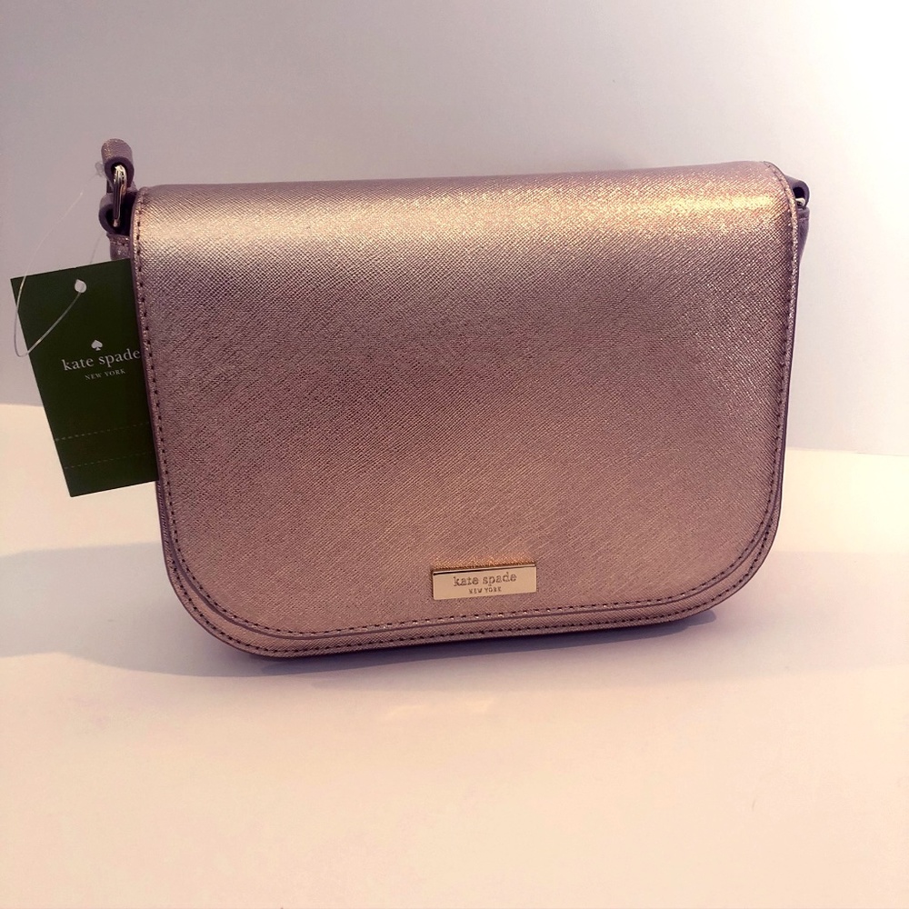 Kate Spade Rose Gold Leather Crossbody Bag
